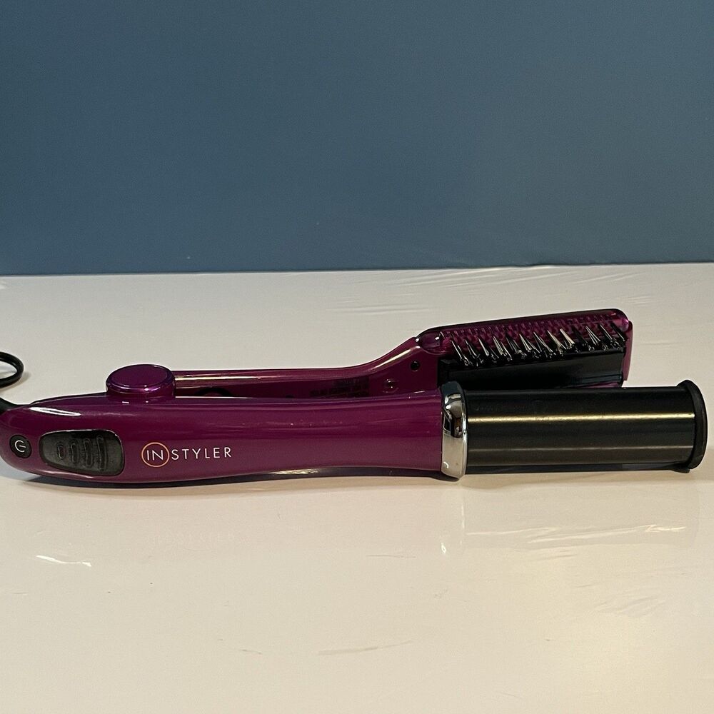 Instyler Rotating Hot Iron Hair Straightener 1.25" Purple IS2.1-1001 WORKS - Picture 3 of 8